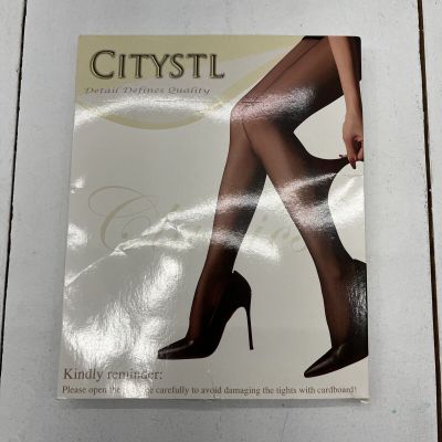 Citystl 2 Pack Beige Sheer Pant Hose Tights Women’s Size Medium